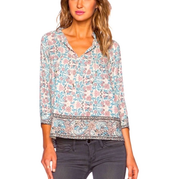 Ulla Johnson Rhia blouse in light floral - Picture 3 of 3